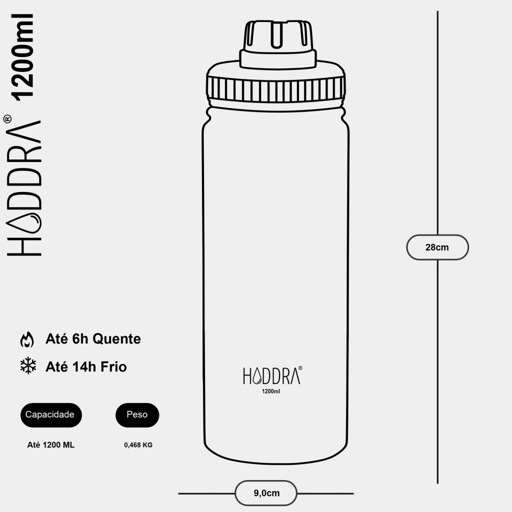 Garrafa Térmica Hiddra - 1200ml | Roxo