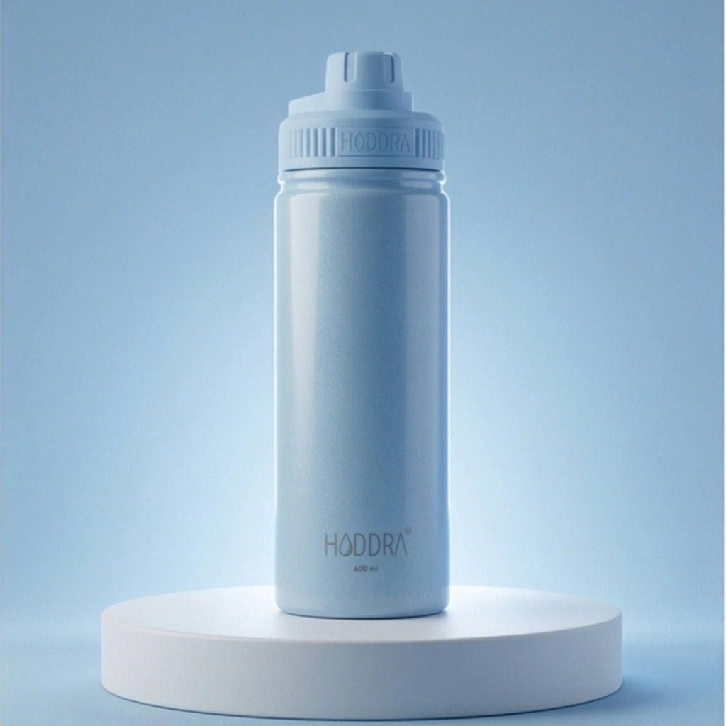 Garrafa Térmica Hiddra Perolada - 600ml Azul Claro