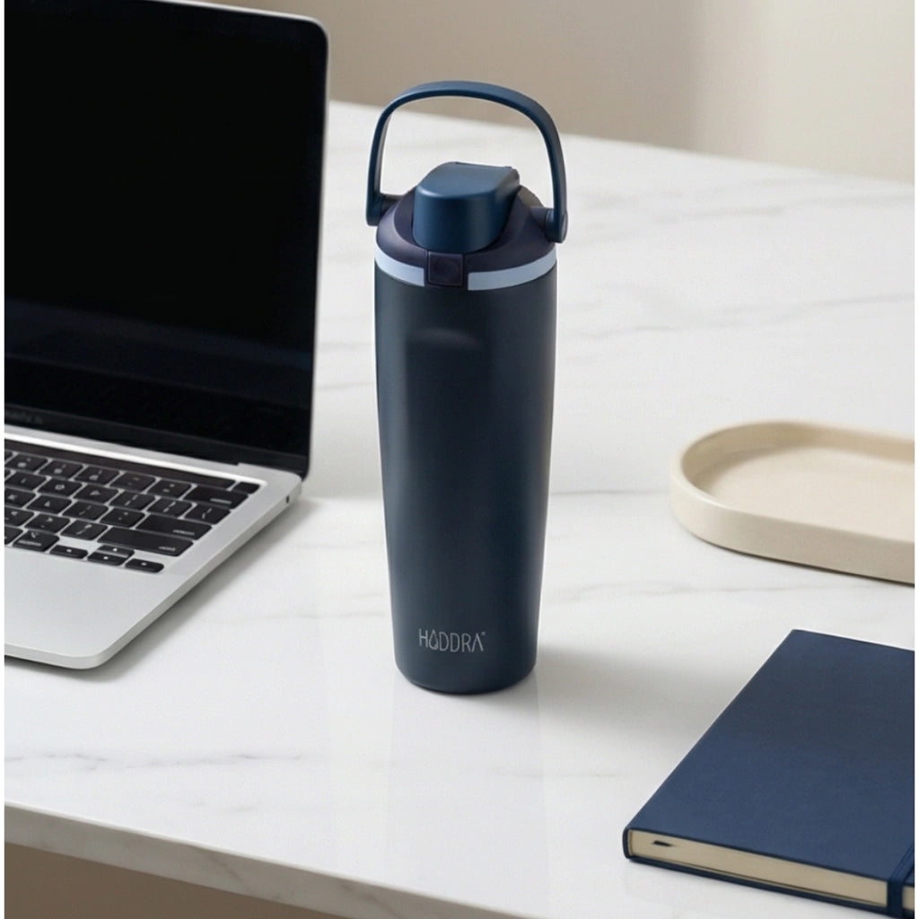 Garrafa Térmica 900ml com Alça e Tampa Antivazamento - H900 Azul