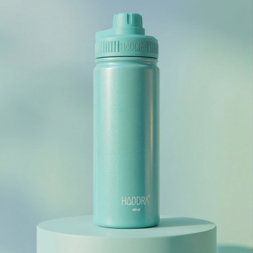 Garrafa Térmica Hiddra Perolada - 600ml Turquesa