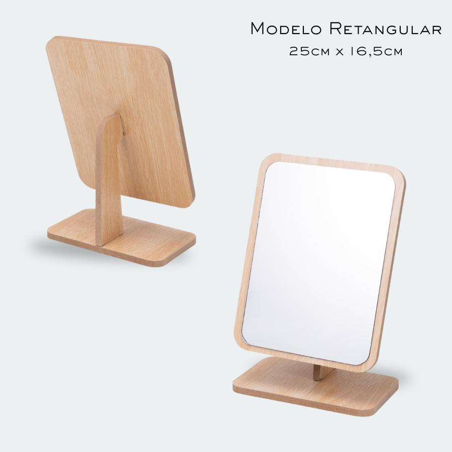Espelho de Mesa Hiddra | Retangular