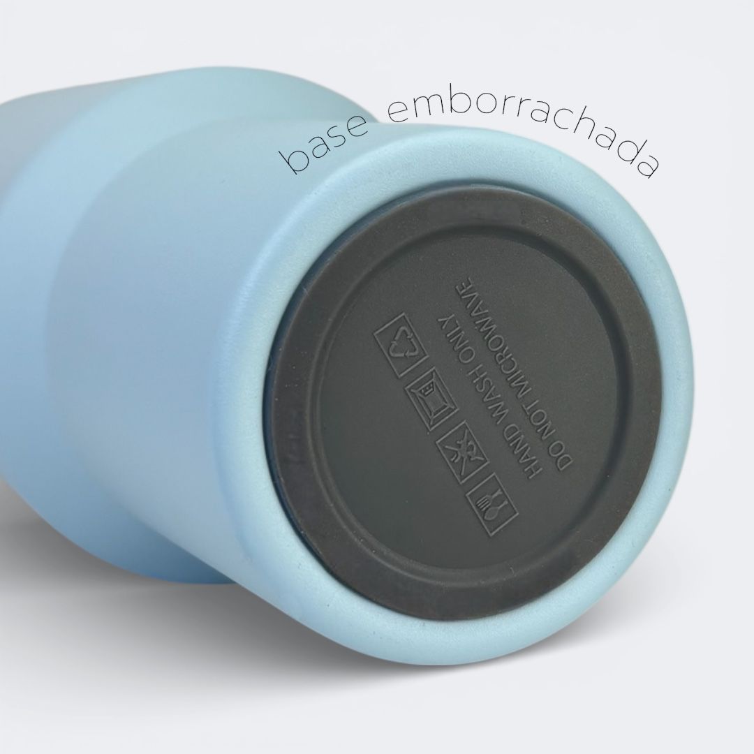 Copo Térmico com Canudo INOX Hiddra 1200ml - H580 Azul Claro