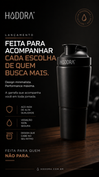 Coqueteleira 600ml Hiddra Motion - Preto