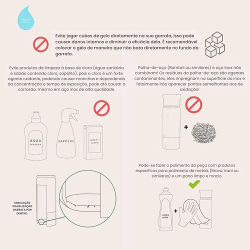 Copo Térmico Hiddra 600ml com Alça e Canudo - Lilás