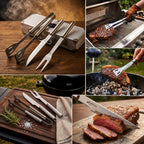 Kit Churrasco 3 Peças Com Maleta de Alumínio | Kit 10 unidades