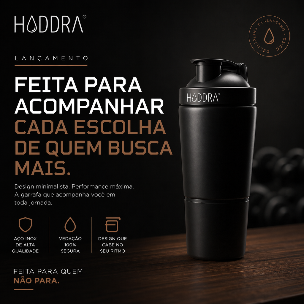 Coqueteleira 600ml Hiddra Motion - Inox