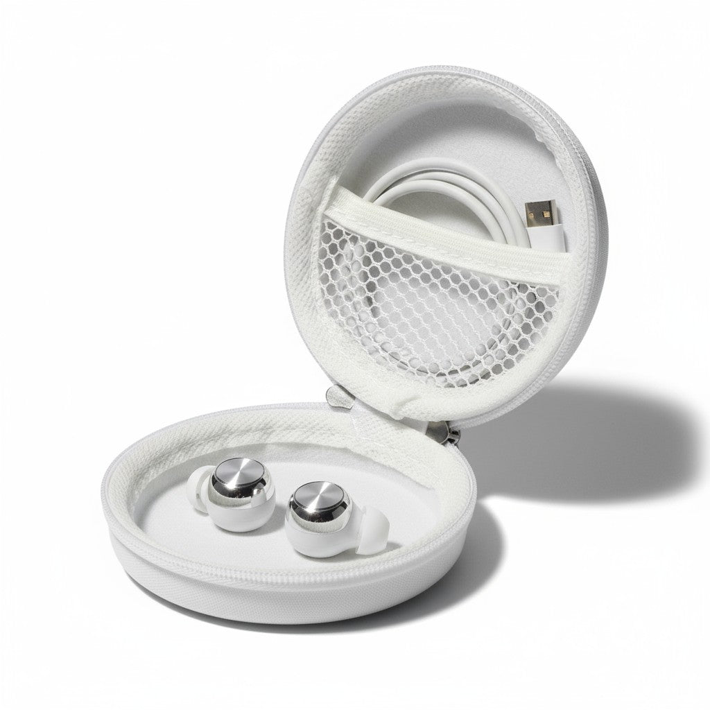 Case Redondo Estojo Organizador | Tamanho P - Branco