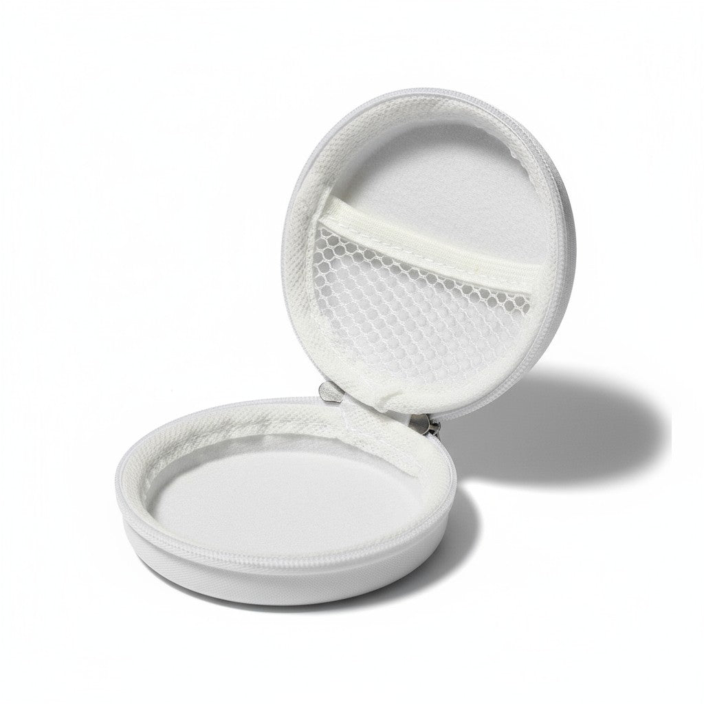 Case Redondo Estojo Organizador | Tamanho P - Branco