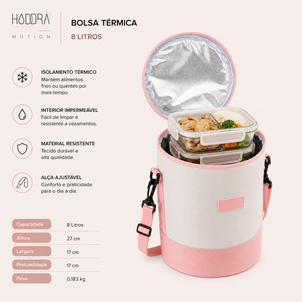 Bolsa Térmica 8L - Azul Escuro