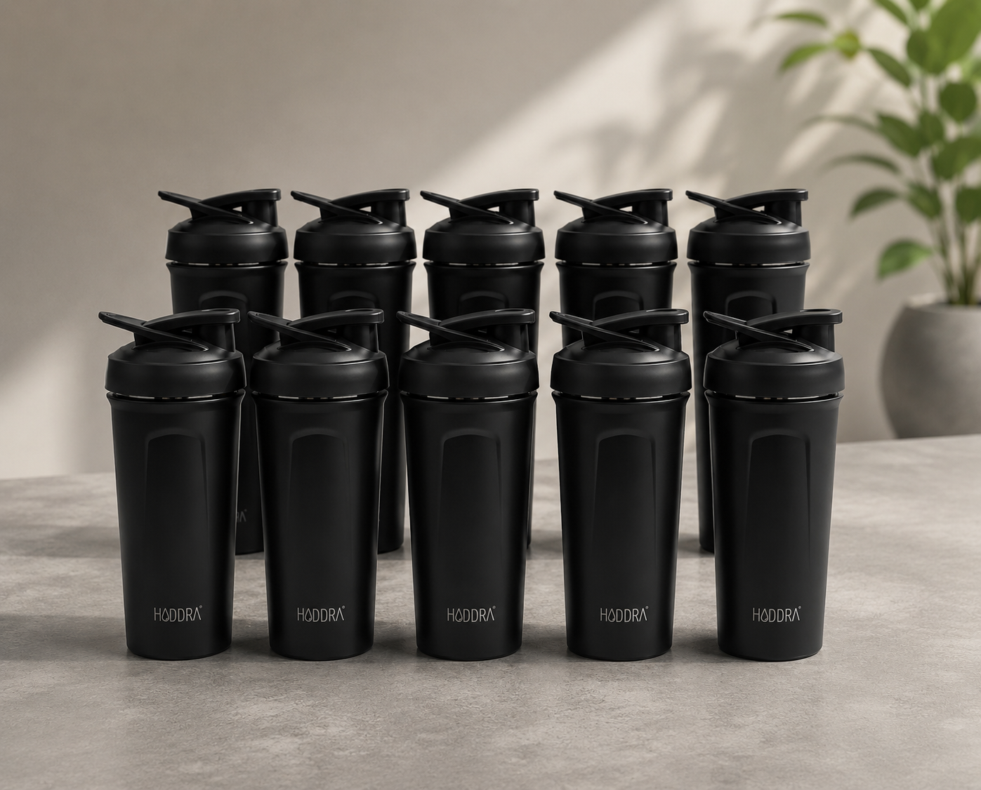 Coqueteleira Térmica Hiddra Vibe 600ml - HC610 Preto | Kit 10 unidades