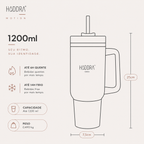 Copo Térmico com Canudo INOX Hiddra 1200ml - H580 Lilás