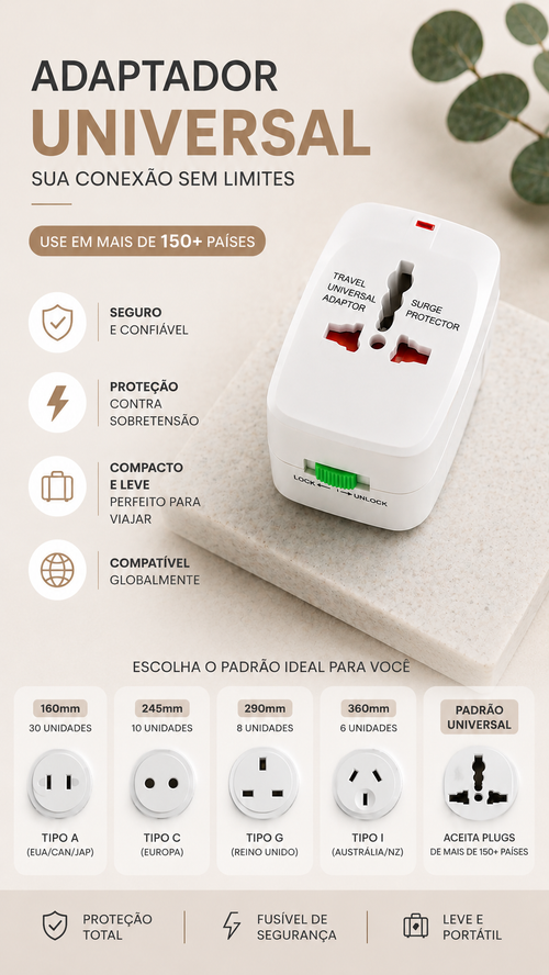 Adaptador de Tomada Universal