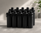 Garrafa Térmica Hiddra 600ml - H600 Preto | KIT 10 unidades