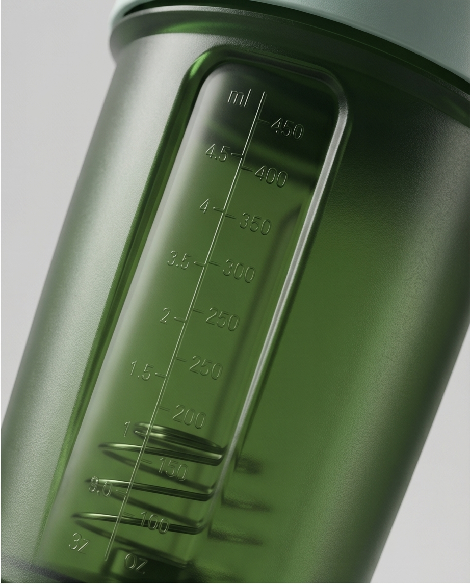 Coqueteleira com 2 Compartimentos 500ml Hiddra – VERDE