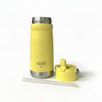 Garrafa Térmica Hiddra 550mL com Canudo  | Amarelo