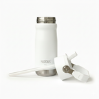 Garrafa Térmica Hiddra 550mL com Canudo  | Branco