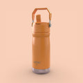 Garrafa Térmica Hiddra 550mL com Canudo  | Laranja