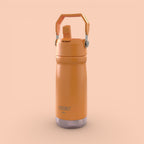 Garrafa Térmica Hiddra 550mL com Canudo  | Laranja