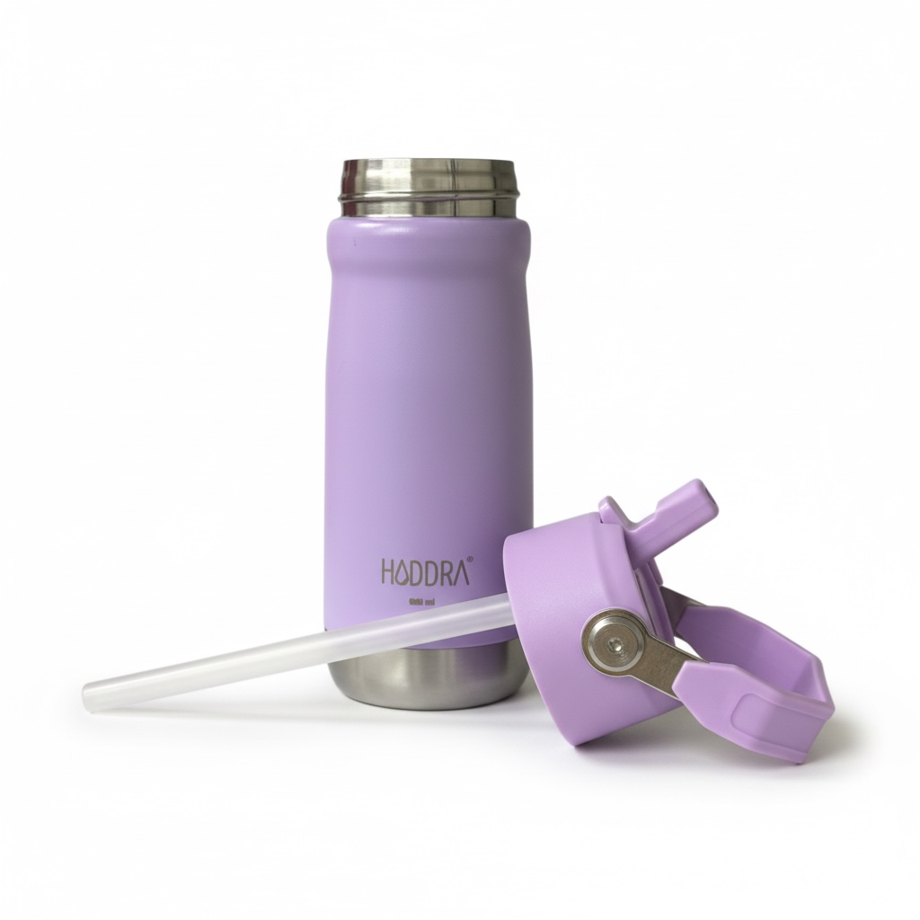 Garrafa Térmica Hiddra 550mL com Canudo  | Lilás