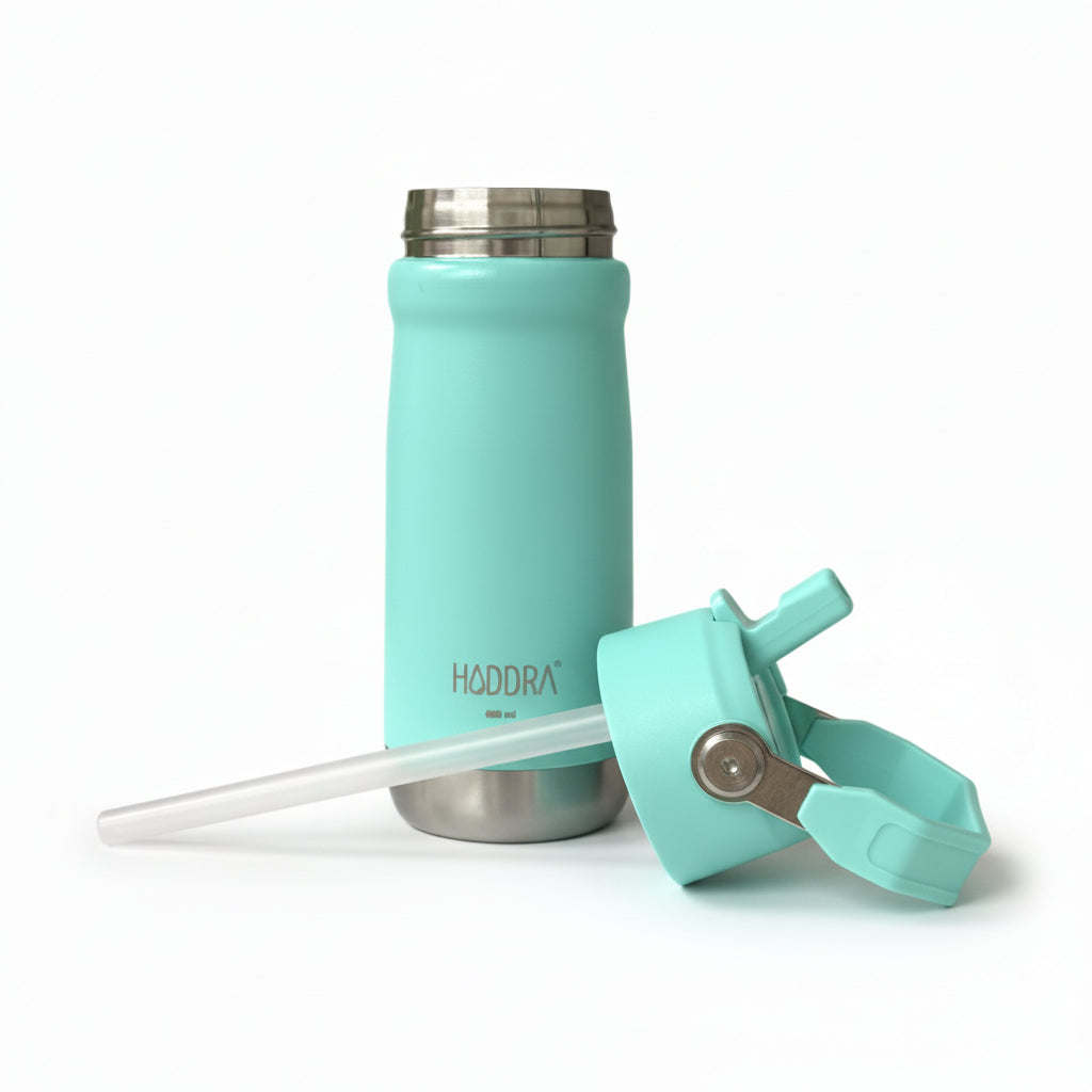 Garrafa Térmica Hiddra 550mL com Canudo  | Turquesa
