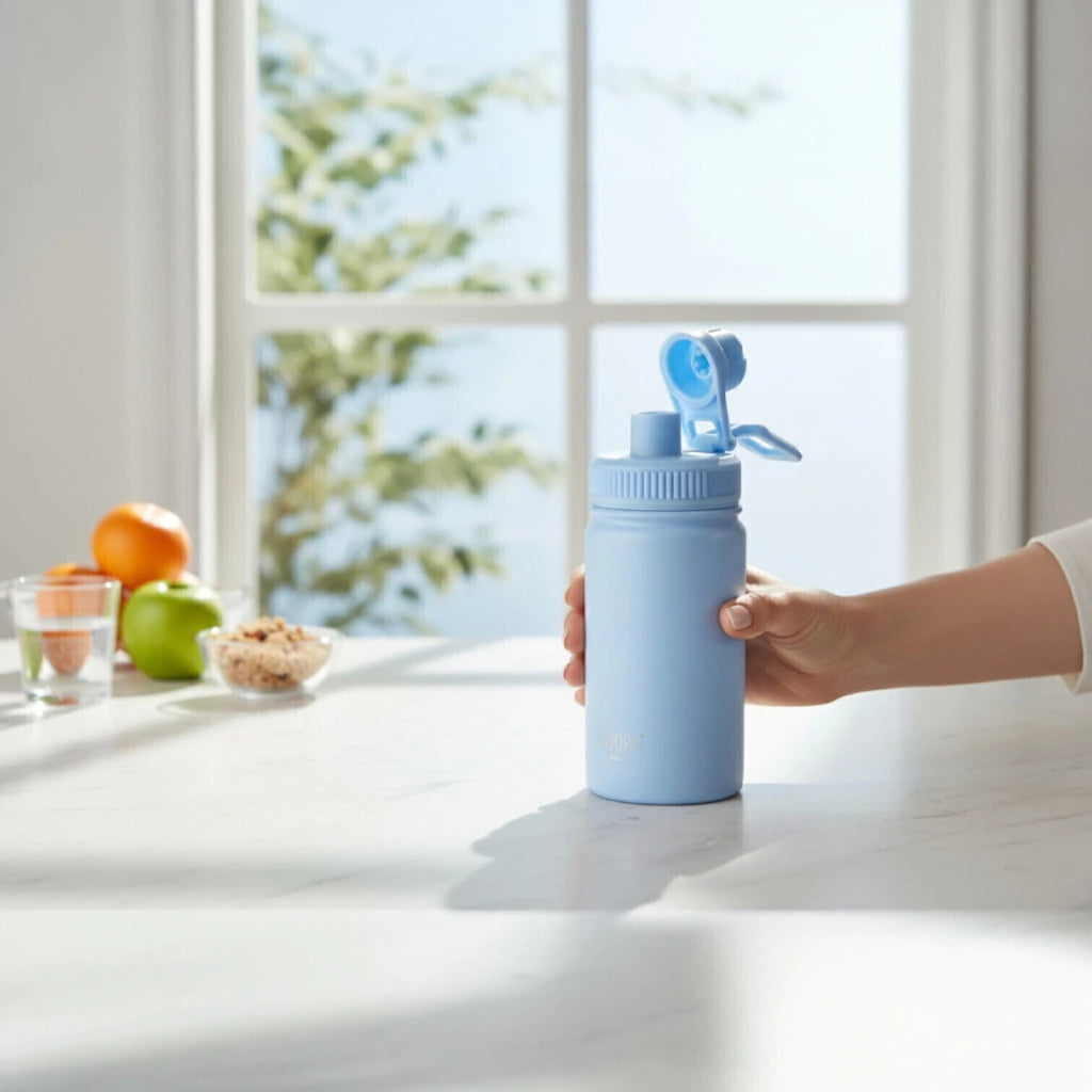 Garrafa Térmica Hiddra Kids 400ml - Azul Claro