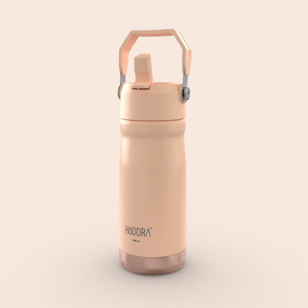Garrafa Térmica Hiddra 550mL com Canudo  | Pêssego