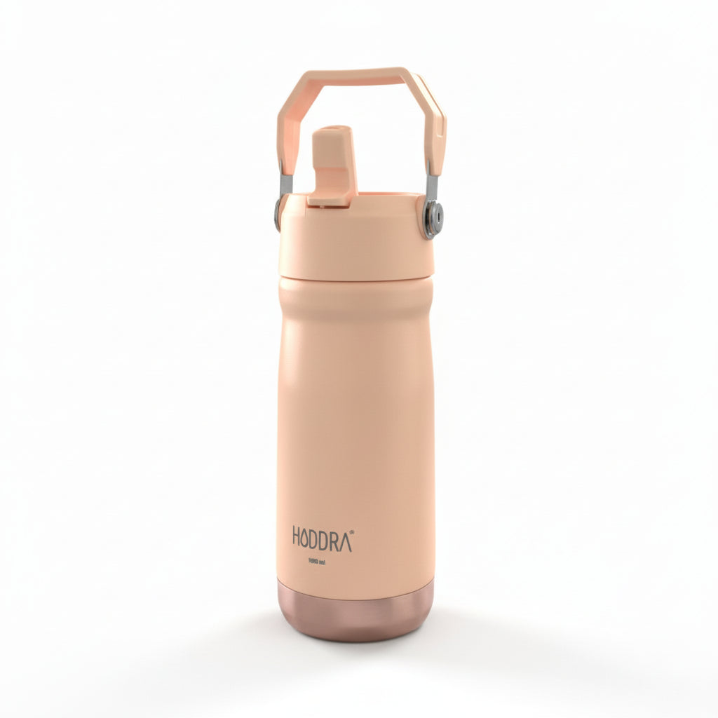 Garrafa Térmica Hiddra 550mL com Canudo  | Pêssego