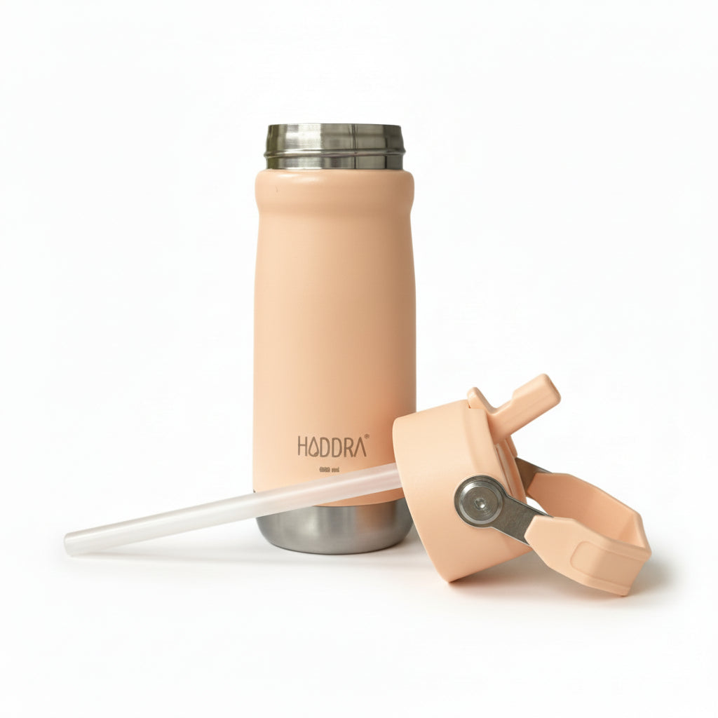 Garrafa Térmica Hiddra 550mL com Canudo  | Pêssego