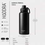 Garrafa Térmica Hiddra 1000ml - Pêssego