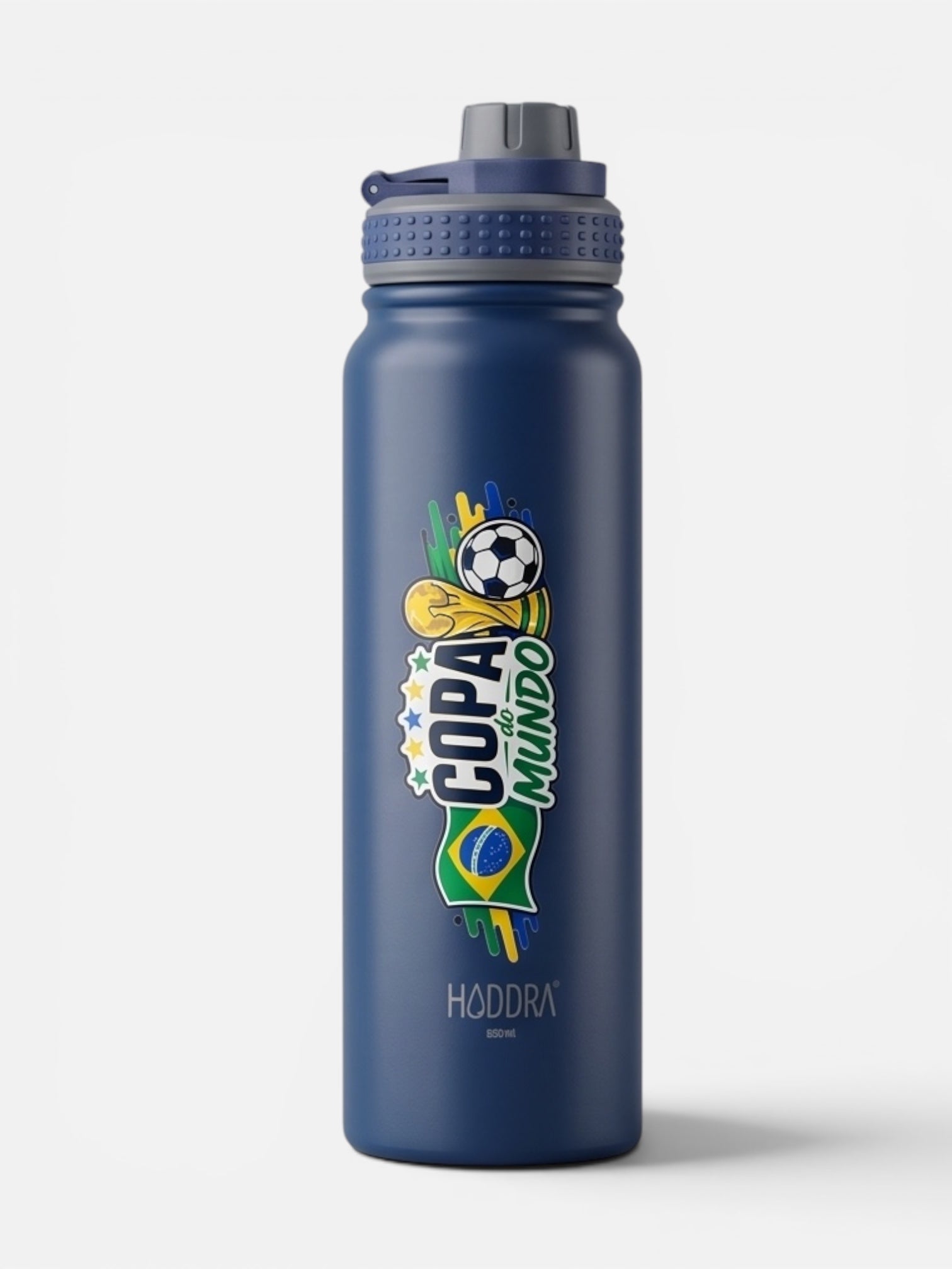 Garrafa Térmica Hiddra 850ml EDIÇÃO COPA DO MUNDO - Azul Escuro