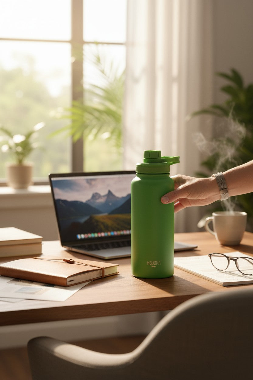 Garrafa Térmica Hiddra Wave - 1000ml | Verde
