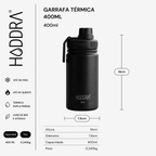 Garrafa Térmica Hiddra Kids 400ml - Azul Claro