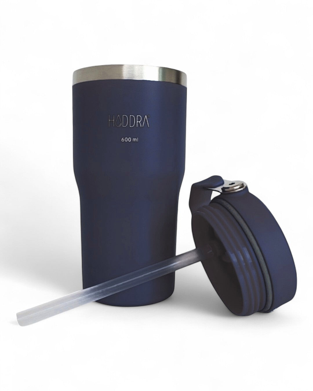 Copo Térmico Hiddra 600ml com Alça e Canudo - Azul Escuro