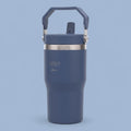 Copo Térmico Hiddra 600ml com Alça e Canudo - Azul Escuro