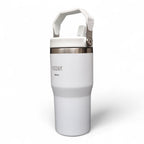 Copo Térmico Hiddra 600ml com Alça e Canudo - Branco