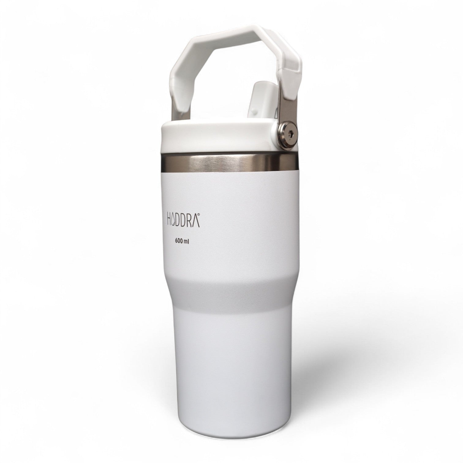 Copo Térmico Hiddra 600ml com Alça e Canudo - Branco