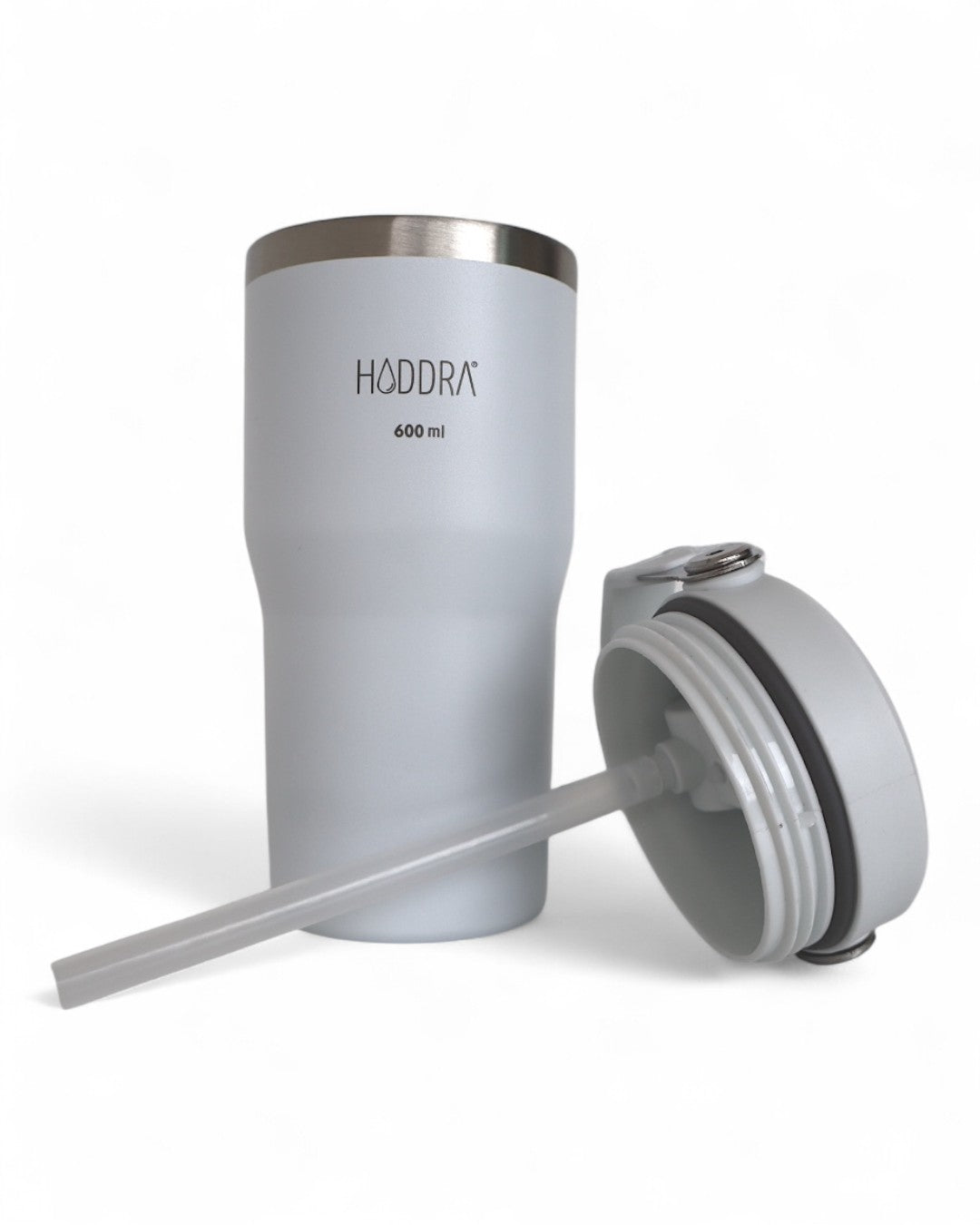 Copo Térmico Hiddra 600ml com Alça e Canudo - Branco