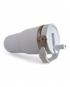 Copo Térmico Hiddra 600ml com Alça e Canudo - Branco