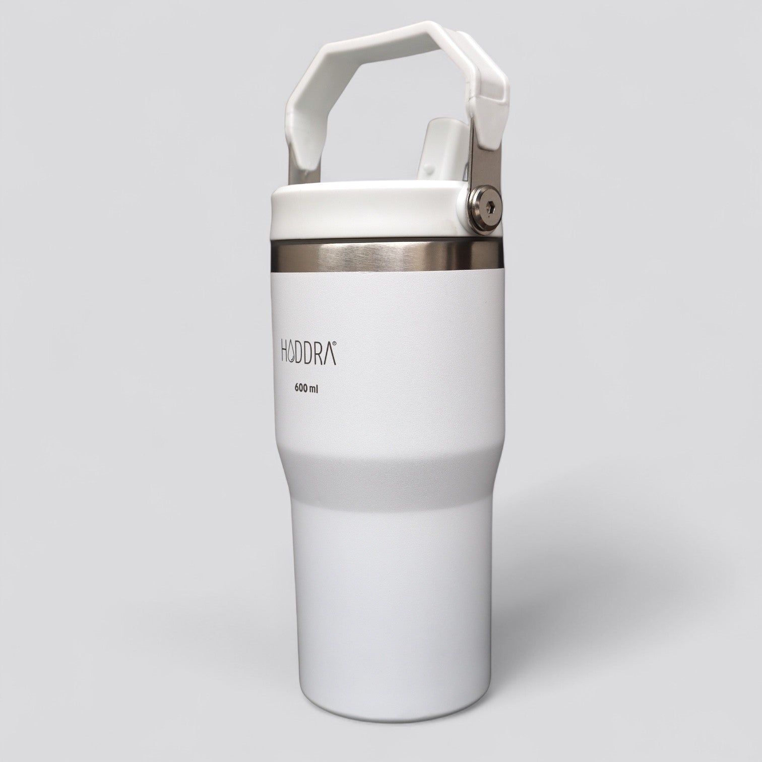 Copo Térmico Hiddra 600ml com Alça e Canudo - Branco