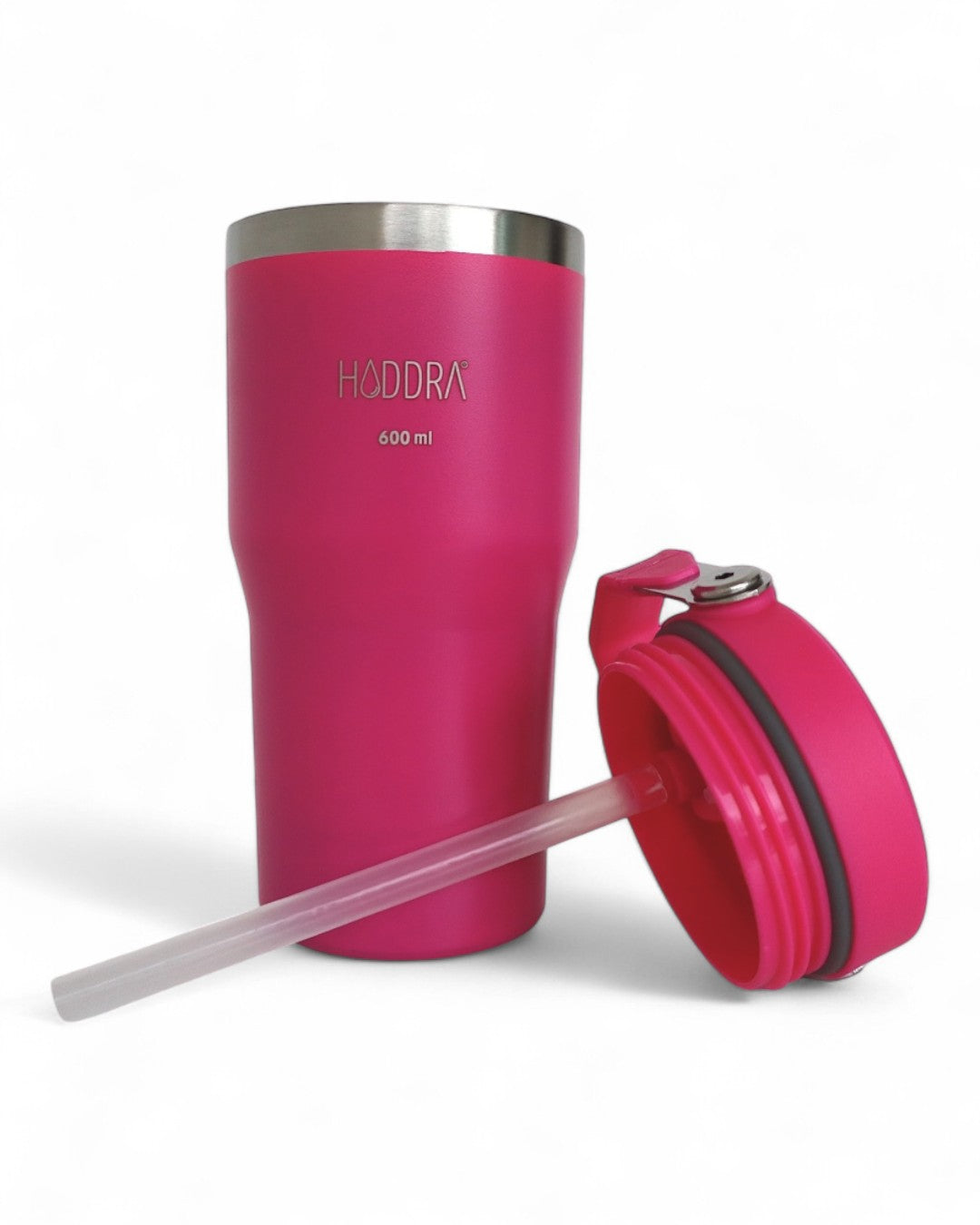 Copo Térmico Hiddra 600ml com Alça e Canudo - Pink