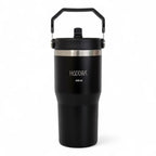 Copo Térmico Hiddra 600ml com Alça e Canudo - PRETO