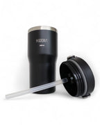 Copo Térmico Hiddra 600ml com Alça e Canudo - PRETO