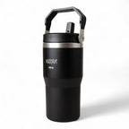 Copo Térmico Hiddra 600ml com Alça e Canudo - PRETO