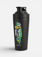 Coqueteleira Térmica com Misturador Hiddra 700ml EDIÇÃO COPA DO MUNDO - Preto