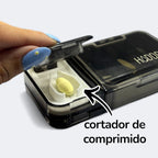 Porta Comprimidos 3 in 1 com Cortador e Macerador | Branco