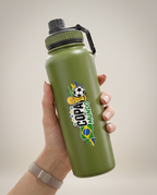 Garrafa Térmica Hiddra EDIÇÃO COPA DO MUNDO - 1200ml | Verde Militar