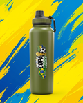 Garrafa Térmica Hiddra EDIÇÃO COPA DO MUNDO - 1200ml | Verde Militar