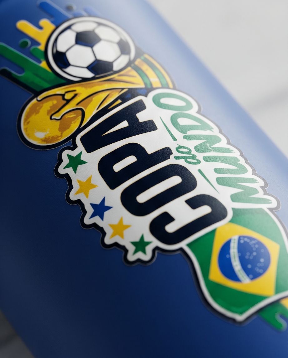 Garrafa Térmica Hiddra 600ml EDIÇÃO COPA DO MUNDO - H600 Azul