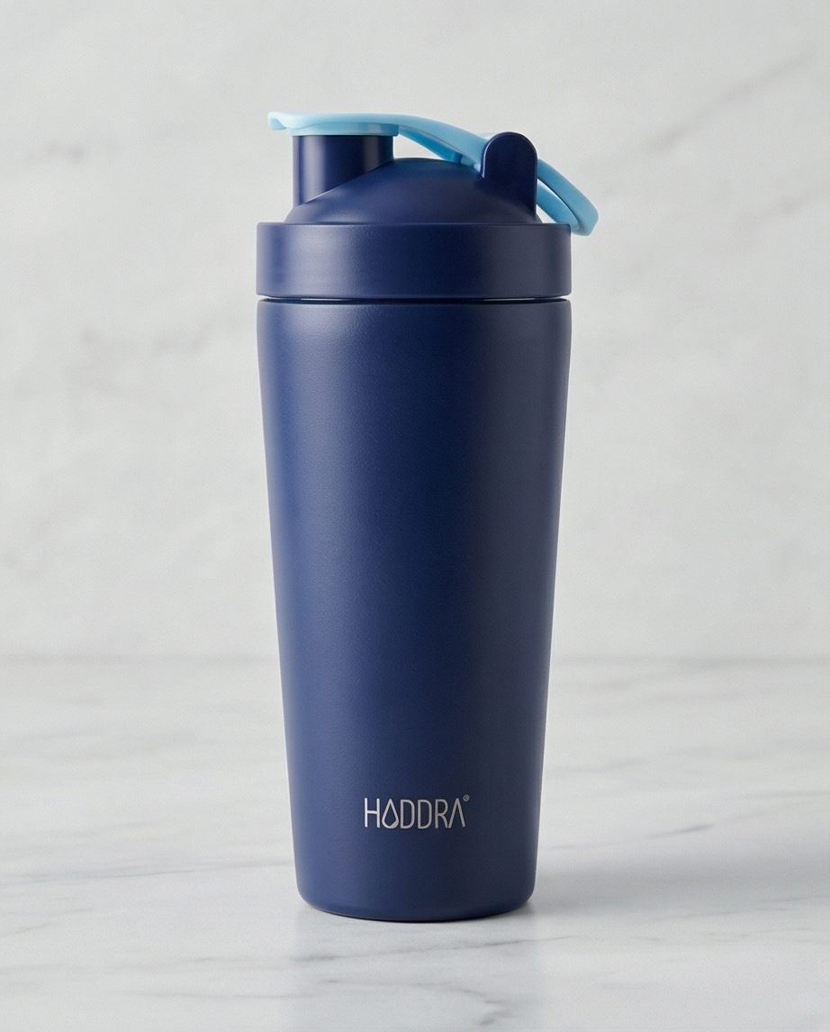 Coqueteleira Térmica com Misturador Hiddra 700ml - Azul Escuro
