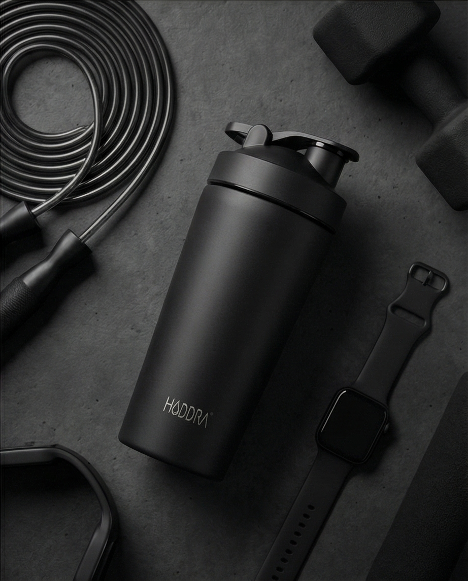 Coqueteleira Térmica com Misturador Hiddra 700ml - Preto